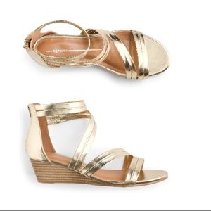 Report Metallic Wedge Sandal- Size 7